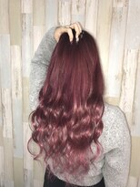 エクステ専門店あるじゃんすー 柏店&nbsp;wine red★color#エクステ#柏#グラデーションカラー