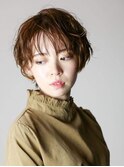 ショートパーマと抜け感◎