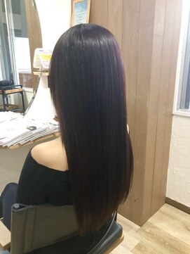 アルロン(Arllon) ピンク×パープル×ナチュラルストレート