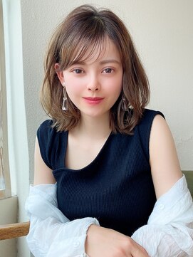 アフロート エル 錦糸町(AFLOAT L) 【ラルユー松宮】ラベージュ韓国シースルーバング髪質改善カット