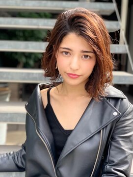 オースティン 流山おおたかの森(AUSTIN) 大人かわいい前髪セシルカットココアブラウンフリンジウェーブ