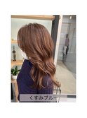 【Zina千早】くすみブルー/艶カラー/20代30代40代