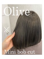 ビューティーサロン ガーデン(beauty salon garden)&nbsp;ミニボブ×オリーブカラー ☆ 担当 蒼 ☆
