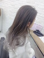 ヘアースタジオココルッチ(hair studio CoCo-Rucchi)&nbsp;ロングレイヤー×グレージュ