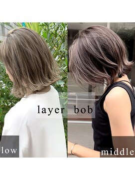 トルネード(TORNADO) 外ハネレイヤーボブ　レイヤーの高さ　n9.22