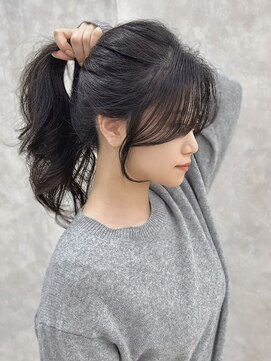 マウル 栄(MAEUL) 長め前髪 レイヤーカット 韓国ヘア