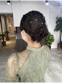  ヘアアレンジ お呼ばれヘア 二次会ヘア