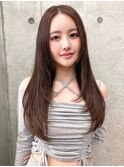 韓国レイヤー/韓国風/顔周り/髪質改善/黒髪/ブリーチなし 立川