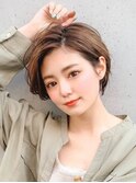 カジュアルショート×ベージュ×白髪染め@30代@40代@50代@60代