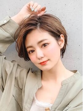 ソーホープレミアム(SOHOpremium) カジュアルショート×ベージュ×白髪染め@30代@40代@50代@60代