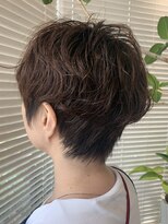 アース 三田南ウッディタウン店(HAIR&MAKE EARTH)&nbsp;大人ショートパーマハンサムショート抜け感小顔