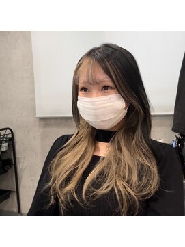 クリーム 大宮(CREAM) TWICEモモ風インナーカラー