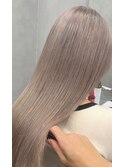 ホワイトベージュ ダブルカラー ブリーチ 髪質改善2