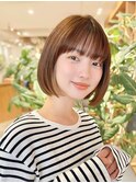 大人ショートボブ×ナチュラルボブ×前髪あり  20代30代40代 s01