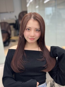 ソラ 広尾店(SORA) レイヤーカット/ピンクブラウン［広尾］