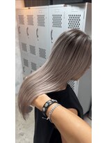 アポロ 横浜駅店(apollo)&nbsp;レイヤーボブハイライトブリーチレイヤーハイトーングレージュ