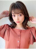 イメチェンウルフひし形シルエット外ハネボブ美髪ワンカール