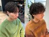 【当日予約・J rスタイリスト限定】メンズカット＋メンズパーマ￥8500