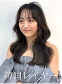レイヤーカット/顔周りカット/顔周りレイヤー /韓国風パーマ