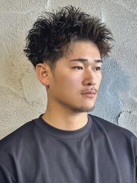 ニアウ 高崎店(Niau) ボックスショートベリーショートメンズスパイキーショートパーマ