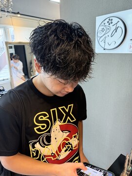 アイズ 海老名(AIZU) シャドウパーマ メンズカット メンズパーマ 眉毛 海老名