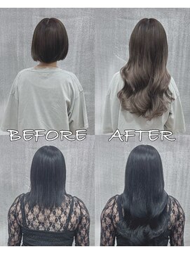 リップ 大阪本店(LIP) 【レミー100%最高級人毛/ロング】シールエクステ80枚