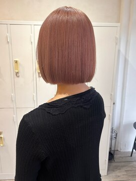 ロメオ 京橋(ROMEO) ボブ＋やわらかピンクカラー◎