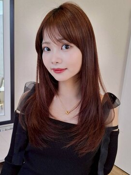 ロングヘア*レイヤーカット*ブラウン*髪質改善トリートメント