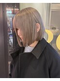◎ホワイトベージュ/ブリーチ1回/ミルクティーベージュ表参道