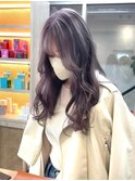 ミルクティーベージュダブルカラーハイトーンレイヤーカット韓国