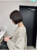 春カラー×大人ボブ