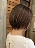 ハイライトカラー似合わせカットヘーゼルグレージュ