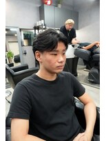 リッチブランドアンドコー 守口店(Rich Brand&Co)&nbsp;センターパートニュアンスパーマ韓国カルマパーマコンマヘア