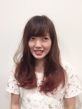 ニコラ(nicola) nicola×ピンクベージュ★グラデーションカラー