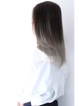 オーロ 西大寺店(ORO) バックシルエット【グラデーション】【ホワイトグレージュ】