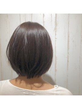 ブルー(BLUE) ナチュラル×ボブ