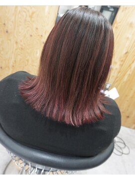 ヘアテリア リュウ 大塚(hair teria ryu) ハイライトベース×グラデーションピンク