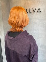 ナンバー ジルバ 立川(N° jillva) ミニウルフ/テラコッタ/韓国マッシュ/くびれヘア/イエロー