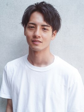 レジュアル(RESSUAL) スーツ短髪ツーブロック束感モテる黒髪シークレットパーマ流行