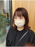 ウルフ風◇外ハネボブスタイル◇小顔効果大の顔まわりおくれ毛