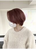 小森谷,切りっぱなしボブ,エアリーロング,美髪ピンクブラウンc50