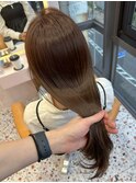 韓国ヘア/艶感カラー/透明感カラー/透け感カラー/渋谷