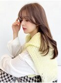 〇韓国ヘア 顔まわりレイヤー シースルーバング