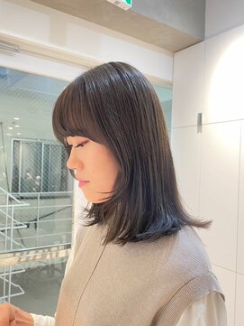 ガリカ シーム(Gallica/SEAM) 【川辺晴加】顔まわりレイヤー/オリーブベージュ/オリーブカラー