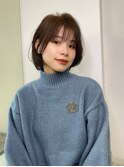 美髪シースルーショートボブ