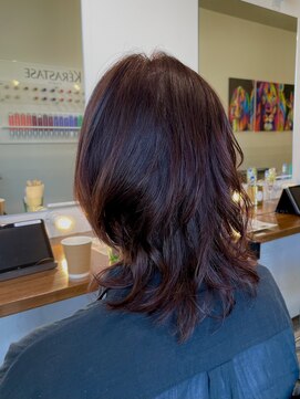 エファッセ 鴻巣2号店(efface) ウルフレイヤー×暖色系カラー×くせ毛カット×艶髪×アンニュイ