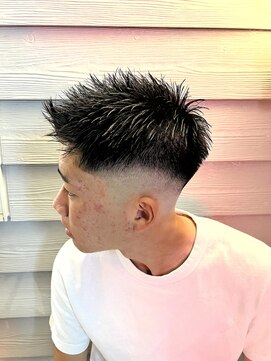 スタンドバーバー 柏(STAND BARBER) カルマパーマ/ベリーショート/ダークアッシュ/ニュアンスパーマ