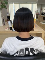 サラ 新宮店(SARA)&nbsp;【福岡新宮】秋冬におすすめ！シンプルミニボブ 20代 30代 40代