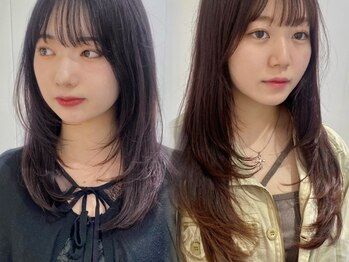 ビューバイネオリーブ 用賀店(Beau'r by neolive)の写真/【顏まわりレイヤー.フェイスレイヤー】カット＋カラー＋オージュアTR￥8000♪ボブもお任せ[用賀]
