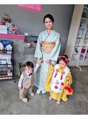 母娘七五三着付け&ヘアセット